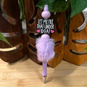 Sassy Beaded Pen 💁‍♀️ Handmade with Attitude + Bonus Refill